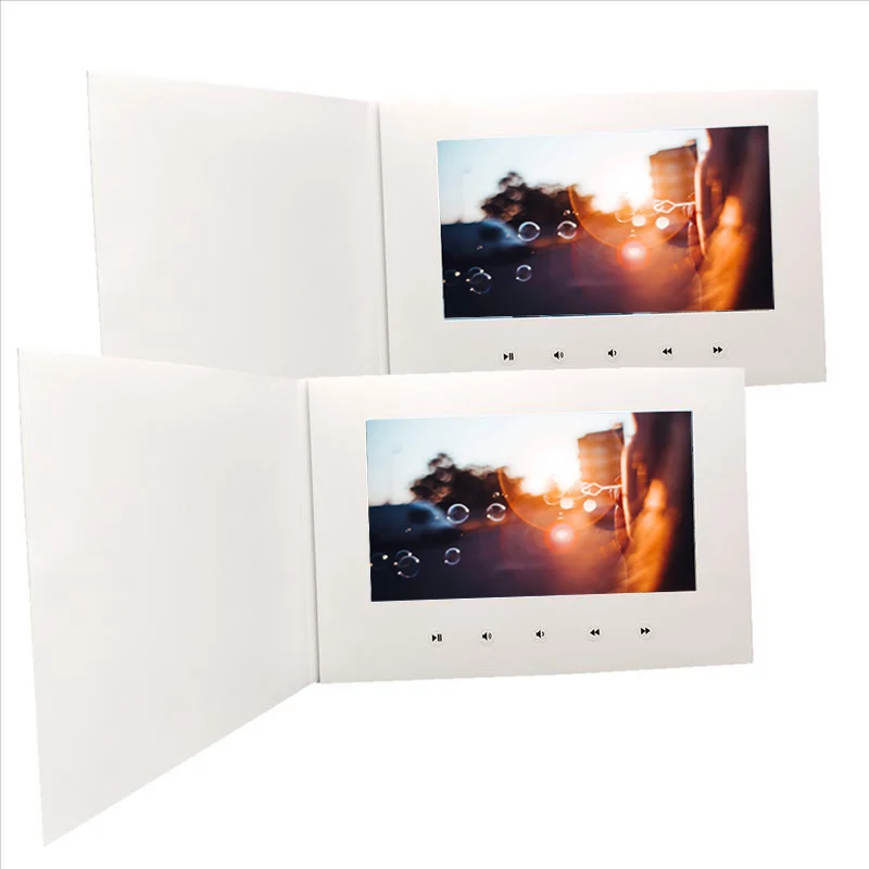 7 Inch New Video Brochure Cards for Presentations Digital Advertising Player Sn Greeting | Электроника