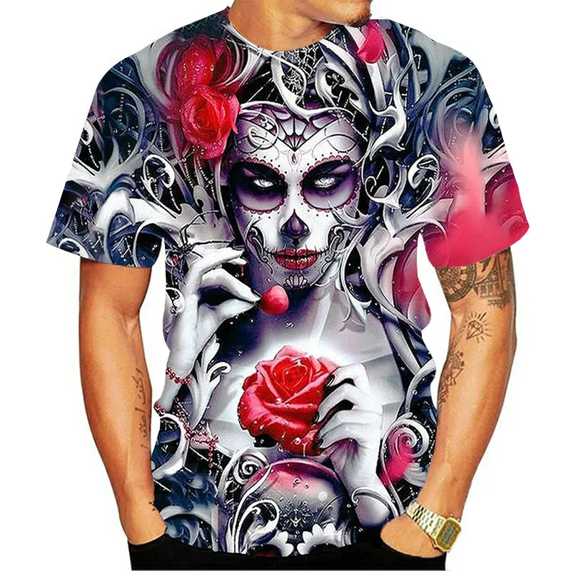 

street style t shirt 3D T-shirt Casual Short Sleeve O-Neck Fashion Nature Printed t shirt Men Tees