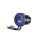 Автомобильное зарядное устройство Quick Charge 3,0 PD, 12 В24 В, 36 Вт, QC3.0, USB-C вольтметр, переключатель включениявыключения для лодки, мотоцикла, грузовика, гольф-Кара