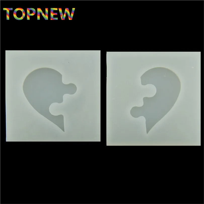 Силиконовая Гибкая форма в форме сердца левого и правого для украшения торта