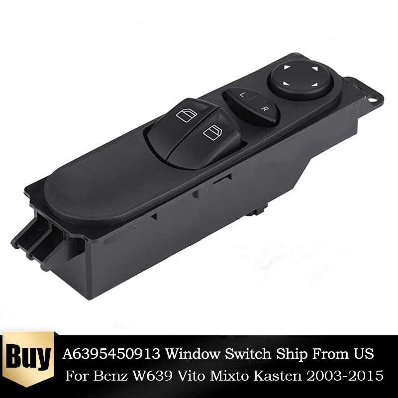 Кнопка управления окном для Benz Vito Bus Vito/Mixto Kasten W639 2003 2015 A6395450913 6395450913|Переключатели