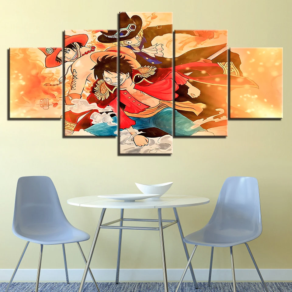 

Nordic Style Anime Canvas Poster One Piece Monkey D. Luffy Picture HD Prints Wall Art Painting Modern Living Room Home Decor