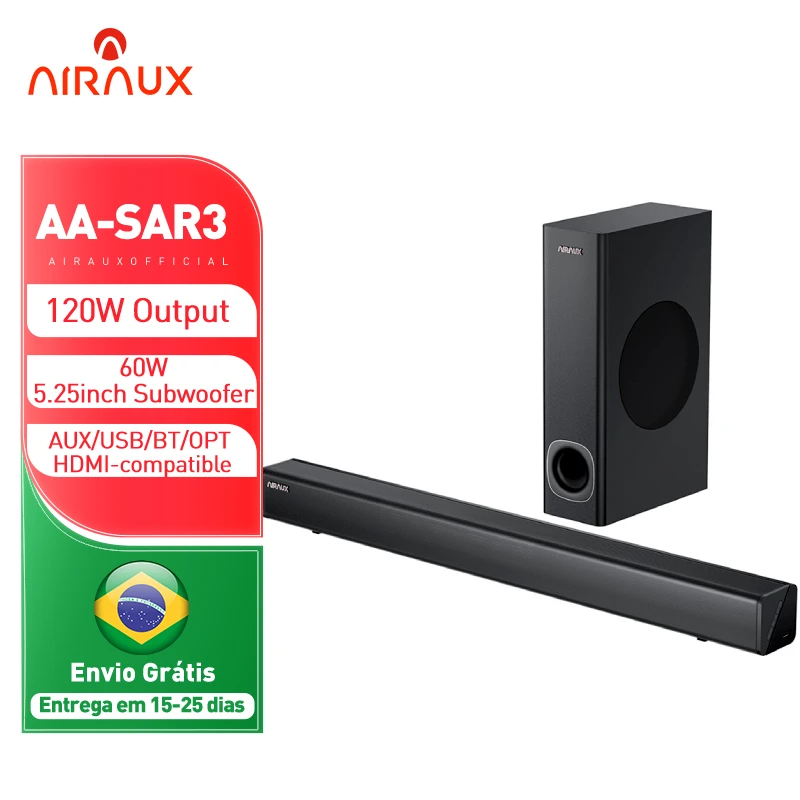 BlitzWolf AIRAUX SAR3 120 Вт SAR2 80 ТВ Саундбар HiFi стерео беспроводной домашний кинотеатр