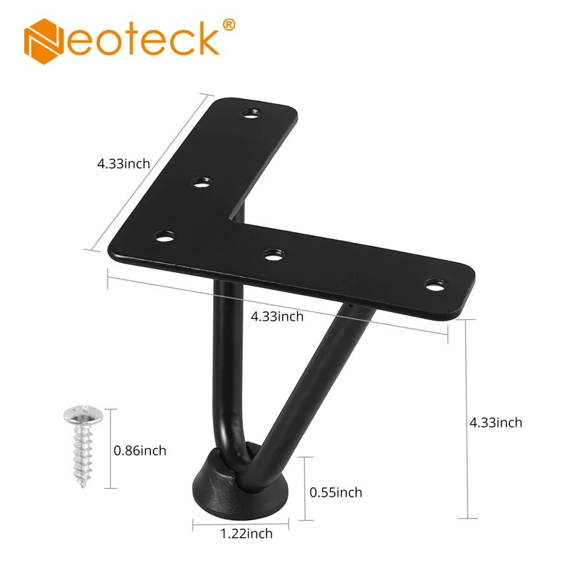 Neoteck 4 шт. 100 мм Премиум заколка для волос настольная ножка без винтов и ножек