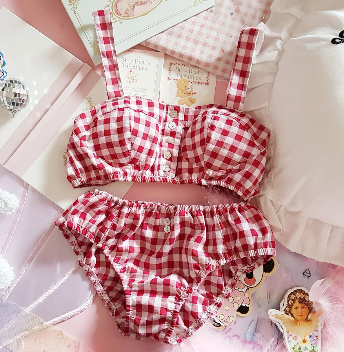 Комплект нижнего белья в стиле &quotЛолита&quot бюстгальтеры принцессы стринги