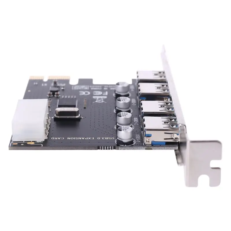 

4 Ports SuperSpeed USB 3.0 PCI-e PCI Express Expansion Adapter Card