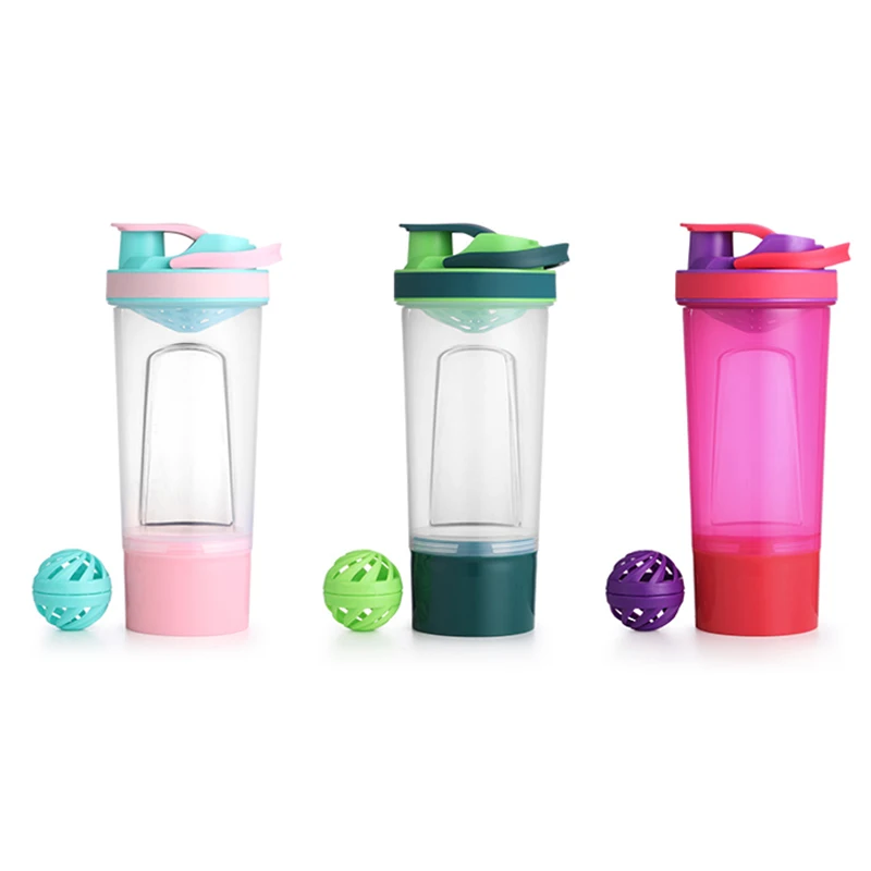 Шейкер для воды пластиковые бутылки без БФА тренажерного зала смешивания