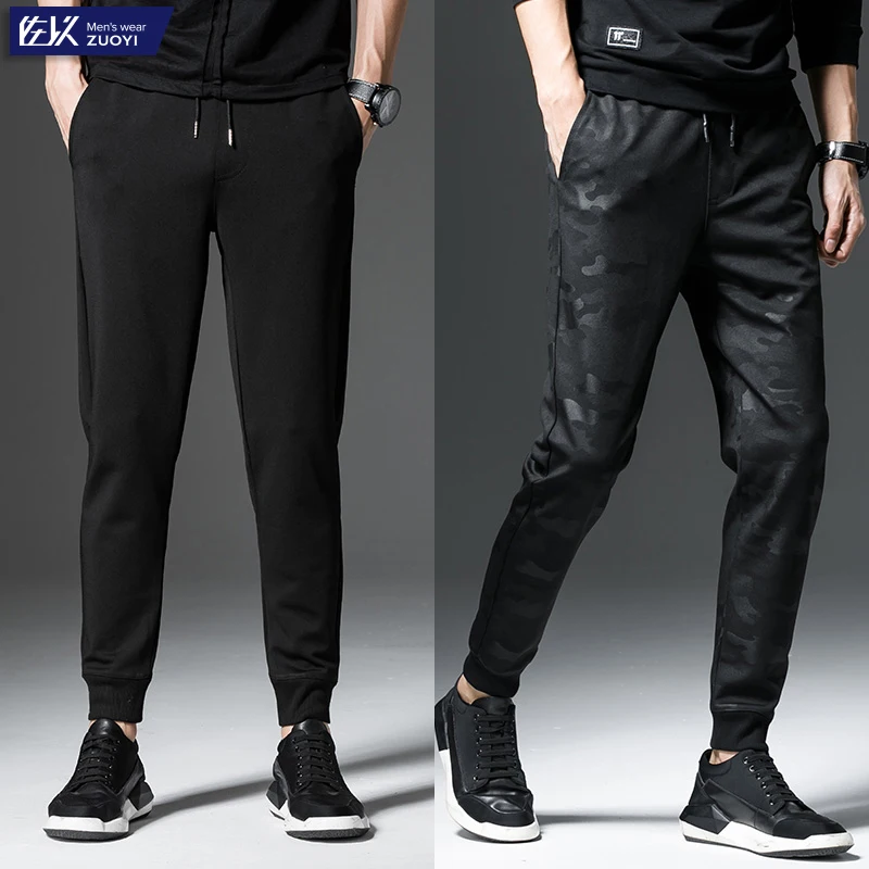 Осенние мужские спортивные штаны тонкие повседневные 2019s льняные модные Pantaloni