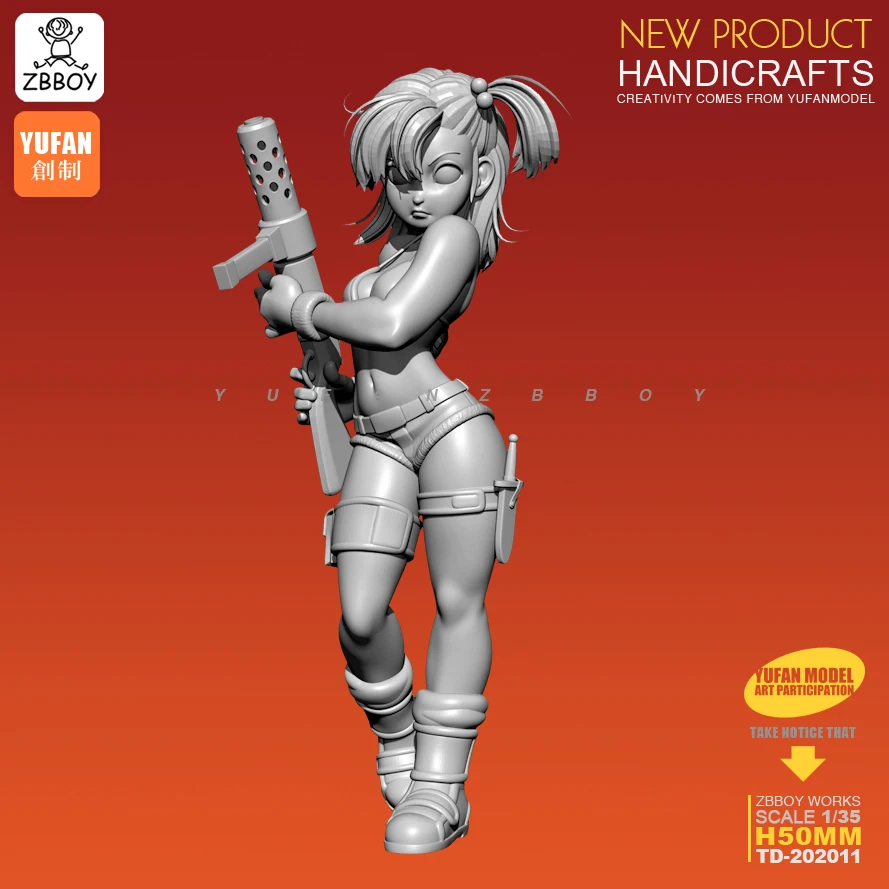 

1/35 Resin Figure Kits resin Soldier self-assembled 50mm TD-202011