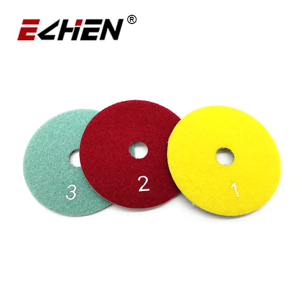 Горячая Распродажа 3 шаг Гибридный полировальный коврик мрамор гранит супер