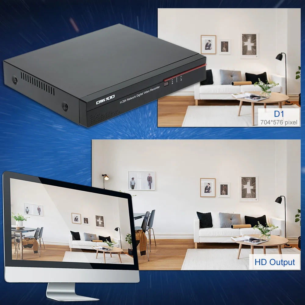OWSOO 16CH Channel Full CIF H.264 HDMI P2P Cloud Network DVR цифровой видеорегистратор + 1 ТБ Seagate жесткий