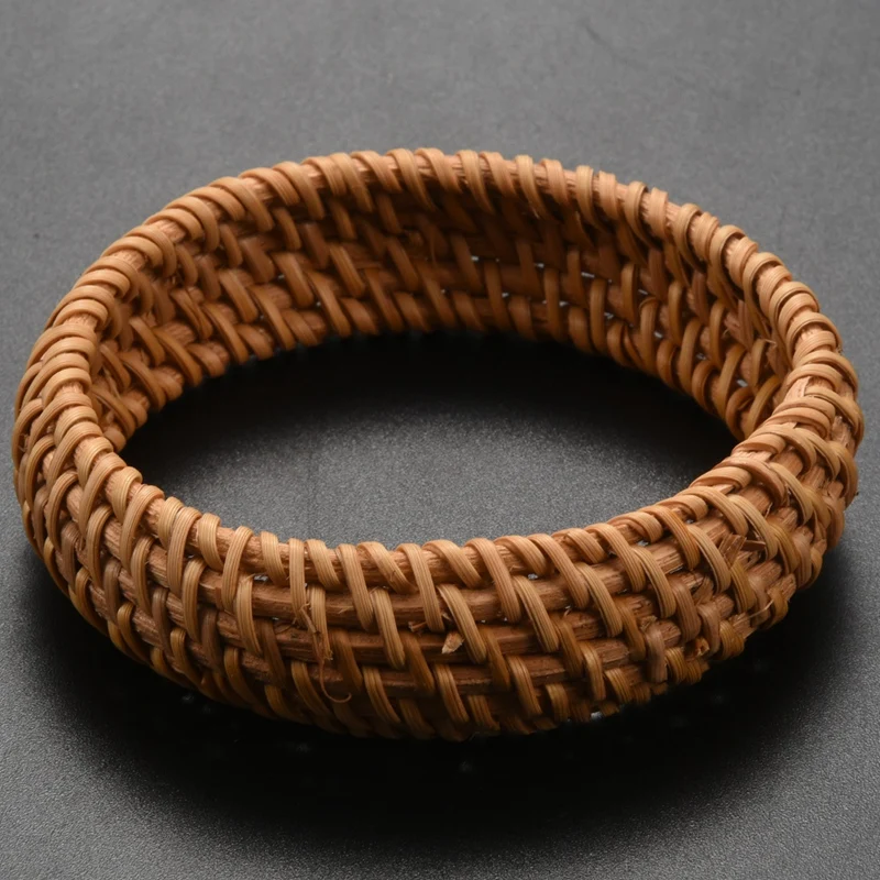 В этническом стиле Стиль ручной тканый браслет из Ротанговой Пальмы Простой