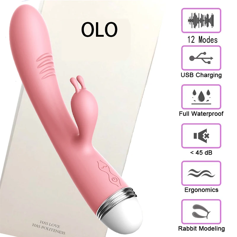 Мощный фаллоимитатор вибратор G Spot Rabbit Vibrator Стимуляция клитора вагинальный киска