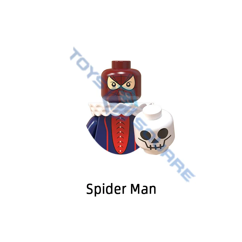 Росомаха паук Капитан Америка Дэдпул модель строительные блоки кубики MOC набор