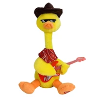 funny talk repeated plush duck shaking body for toddler stuffed doll gift