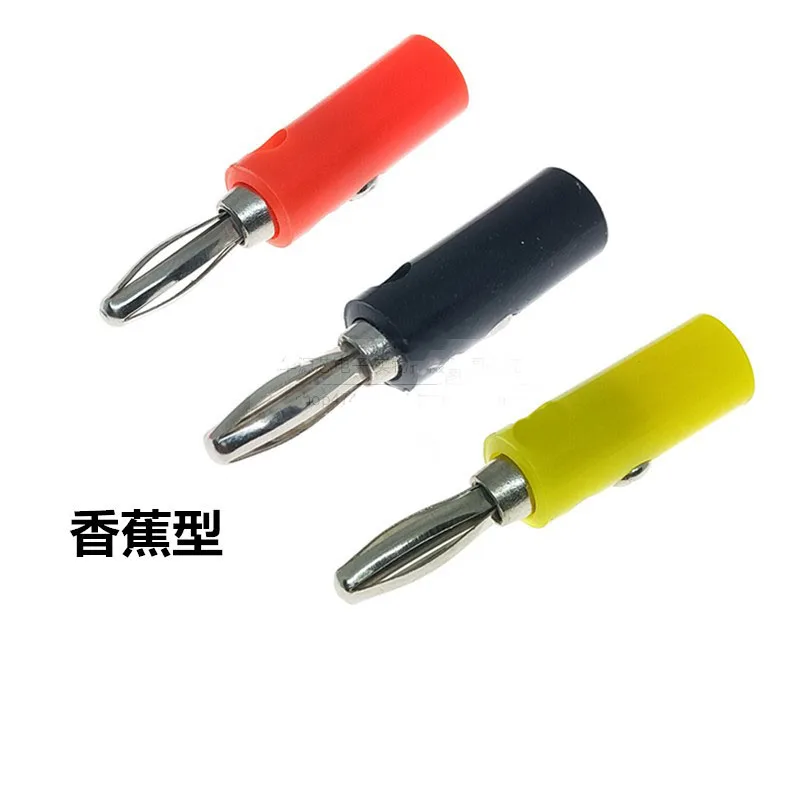 

10pcs Audio Speaker Screw Banana Plate Plugs Connectors 4mm Black Red