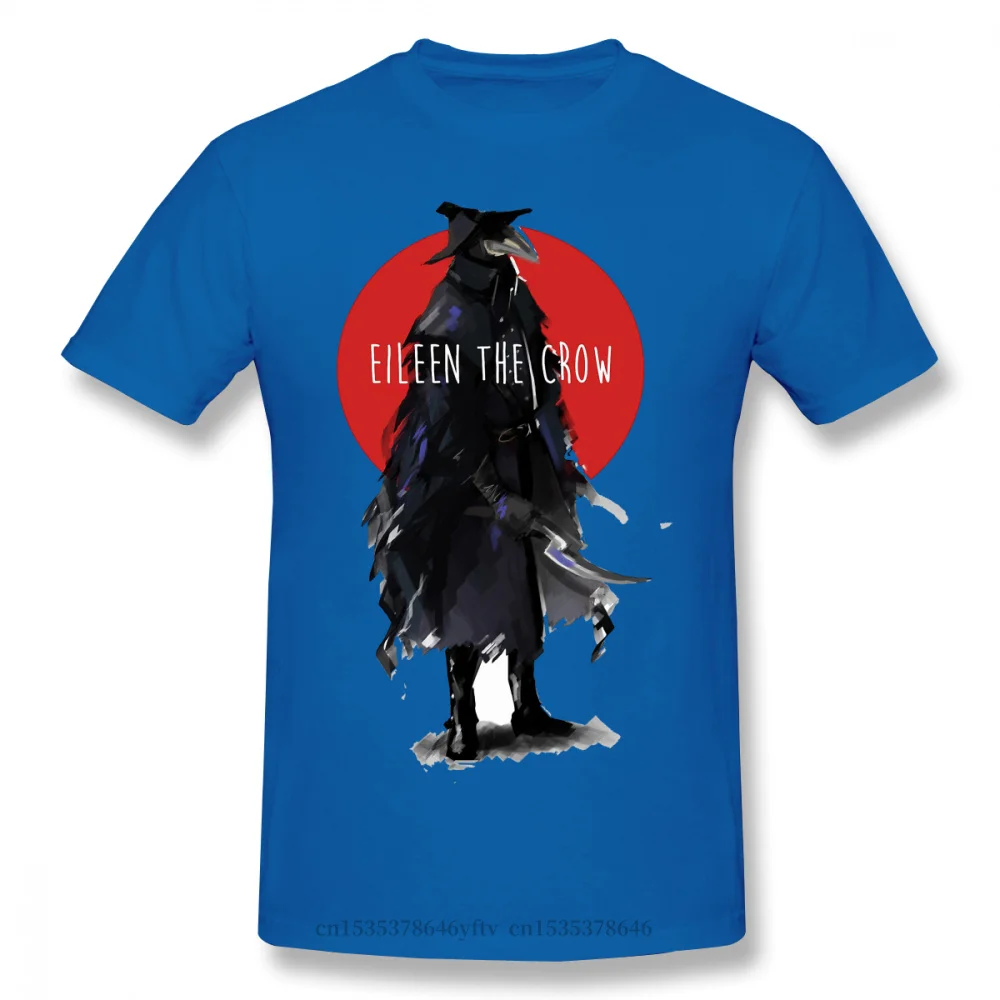 

2021 Leisure Fashion cotton T-shirt Clothing Bloodborne Hunters Origin Gothic Yharnam Game Red Eileen The Crow Short Sleeve