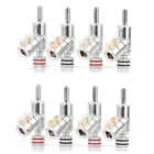 NEW-BA1403 HIFI Hi-End родиевый закрываемый кабель для динамика, штекер банана, разъем для провода динамика, 8 шт.