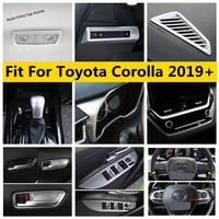 matte interior kit dashboard air ac panel head lamps gear head cover trim for toyota corolla e210 2019 2022 accessories