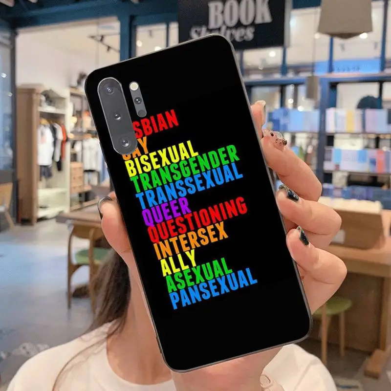 Чехол для телефона CUTEWANAN ЛГБТ лесбиянок геев бисексуал трансгендер Samsung Note 7 8 9 10 pro