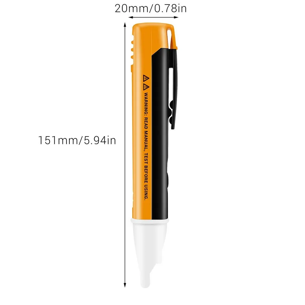 

1pc Voltage Tester Pen Non-Contact 90V to 1000V AC Voltage Tester Alert Pen Voltage Detector LED Display Electric Test Pencil