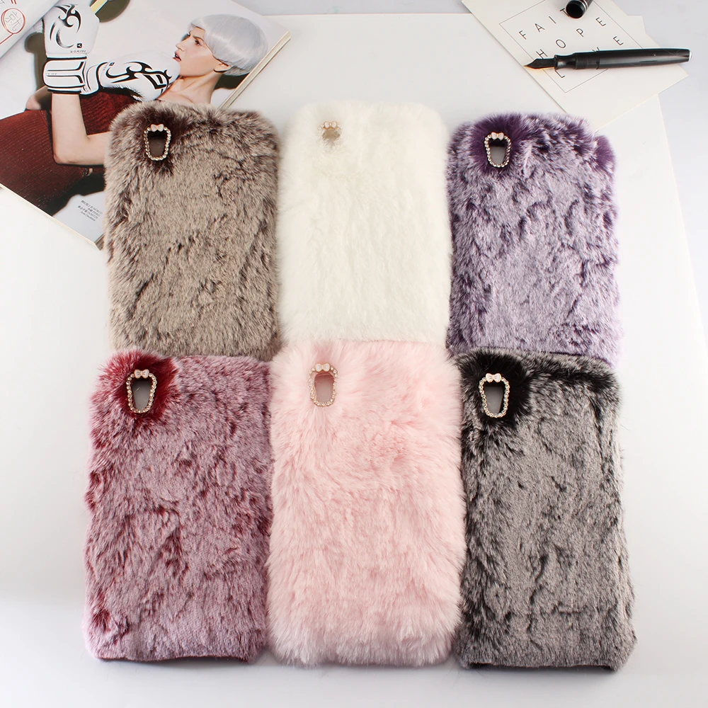 Модный красивый стильный защитный чехол с длинными волосами и рисунком