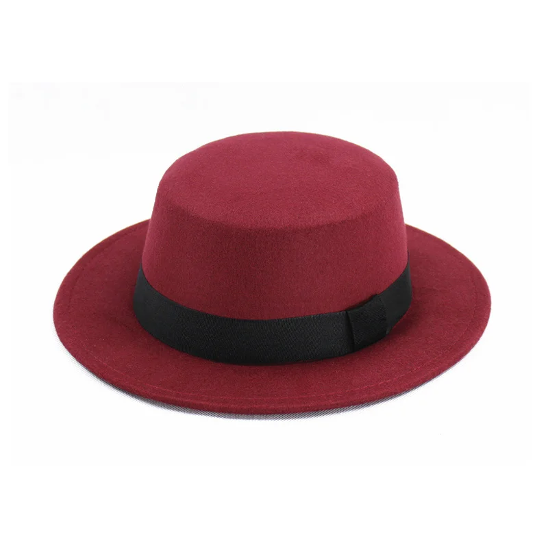 Новые Классические Кепки снепбеки для Для женщин войлочная фетровая шляпа с