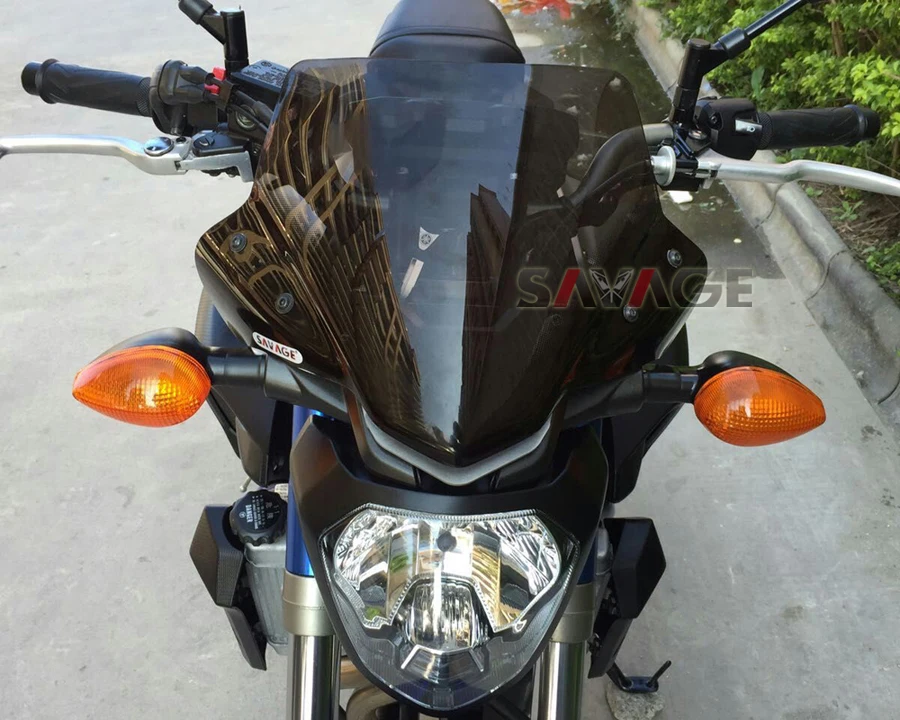 28*38 см ветровое стекло Pare-brise для YAMAHA MT-07 MT07 FZ-07 FZ07 15 16 аксессуары для мотоциклов ветровое стекло ветровые дефлекторы