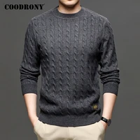 coodrony brand sweater men streetwear fashion knitwear jumper o neck pullover men clothing autumn winter casual sweaters c1191