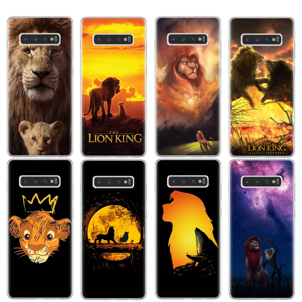 Роскошный чехол для телефона Lion King nala simba timon для samsung Galaxy S10 S9 S8 Plus S6 S7 Edge S10E Lite 5G Мягкий ТПУ чехол Капа Etui