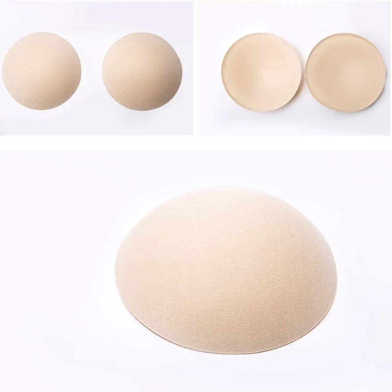 

1Pair Sponge Inserts In Bra Padded For Swimsuit Breast Push Up Fill Brassiere Breast Patch Pads Women Intimates Accessories NEW