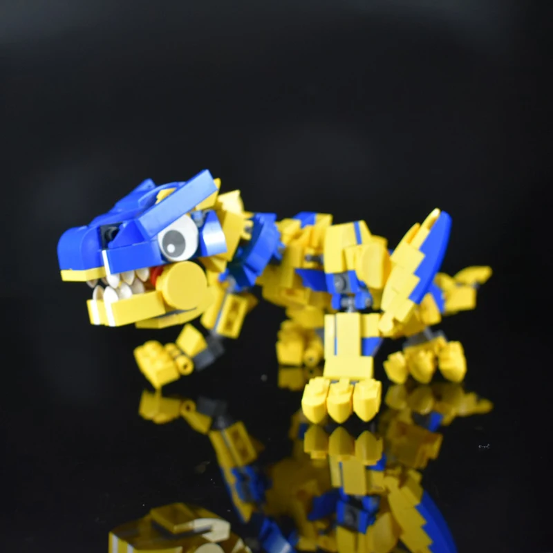 PS4/XBOXONE Monster Hunter Q версия Tigrex блоки DIY модель Speelgoed мини игрушка фигурка Voor Kinderen |