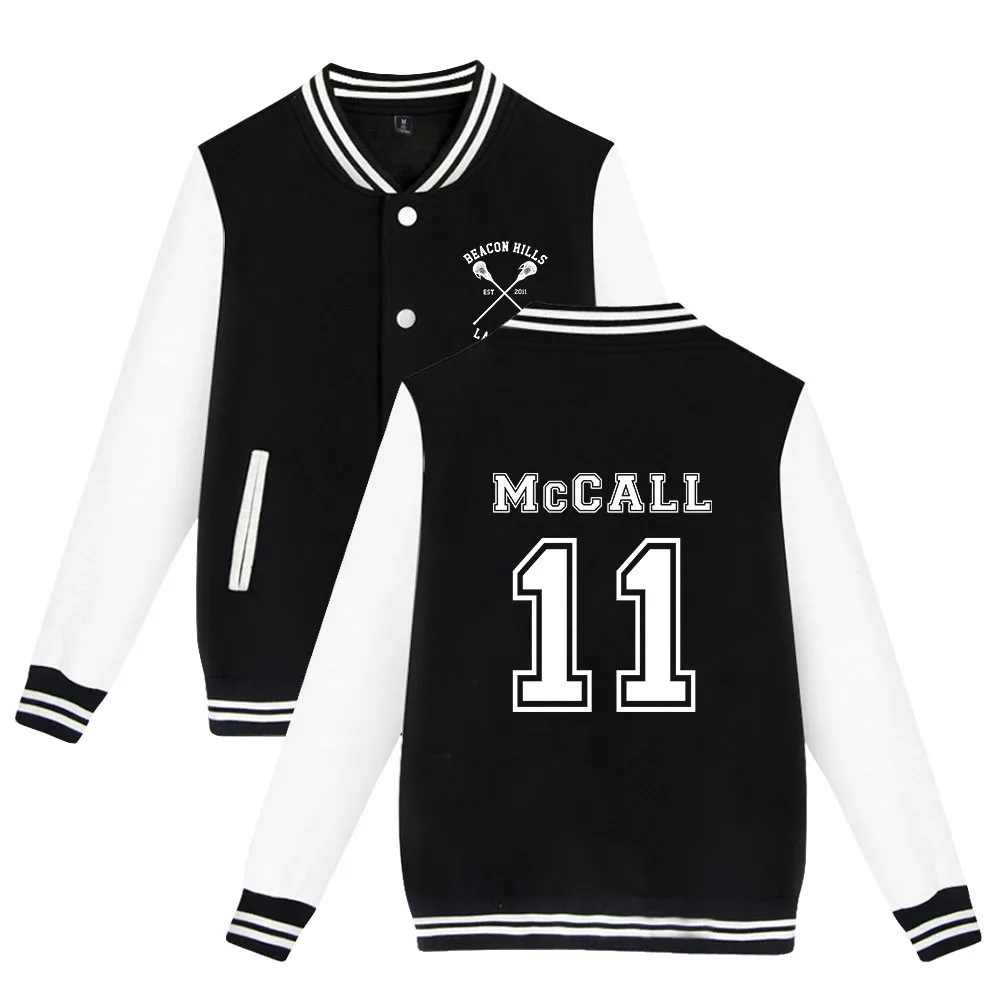 Teen Wolf McCALL 11 хоккейная форма с принтом осень и зима праздник в стиле преппи