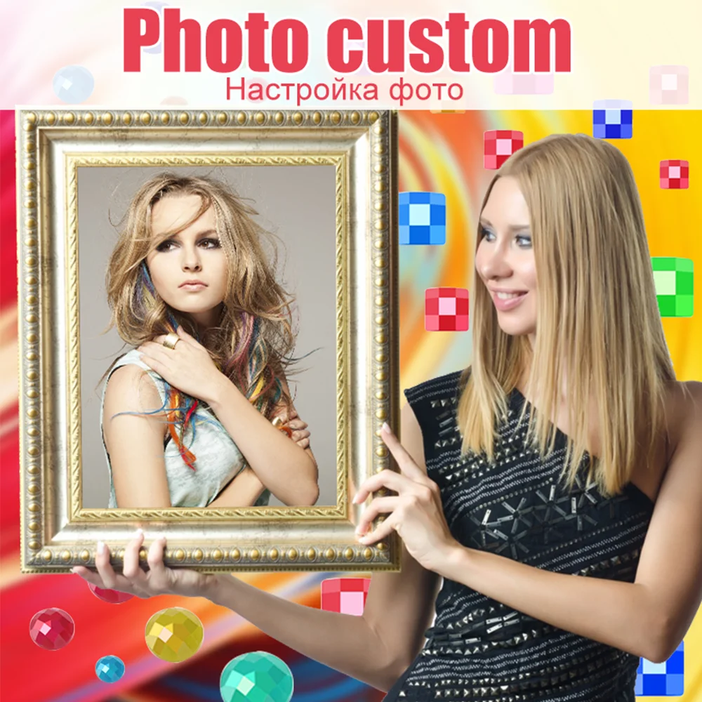 

FINEHOME Photo Custom 5D DIY Diamond Painting Picture of Rhinestone Mosaic Cross Stitch Diamond Embroidery Sale Handmade Gift