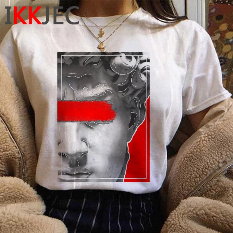 

Michelangelo Aesthetic top tees female harajuku kawaii plus size grunge ulzzang tumblr tshirt graphic tees women