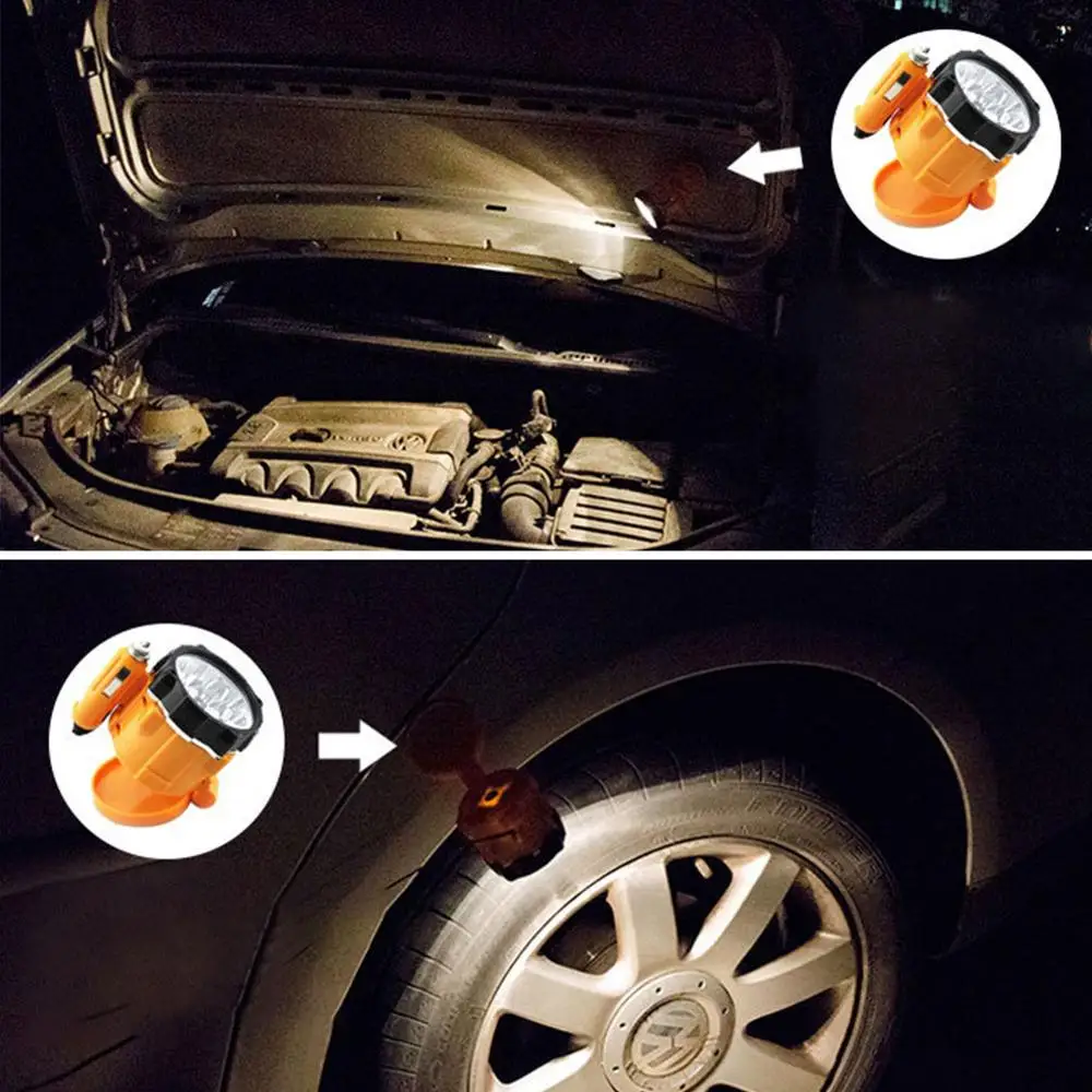 

Car Mini Magnetic Spot Light 7 LED Bright Light Car Lighting Emergency Light for Repair and Modified Work Light