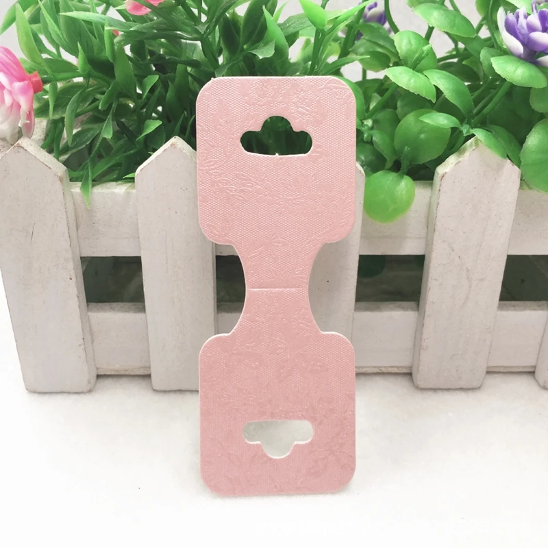 50pcs 9x3.5cm Necklace Display Cards Blank Jewelry Holder For Bracelet Choker Hair Paperboard Packaging Small Business Supplies