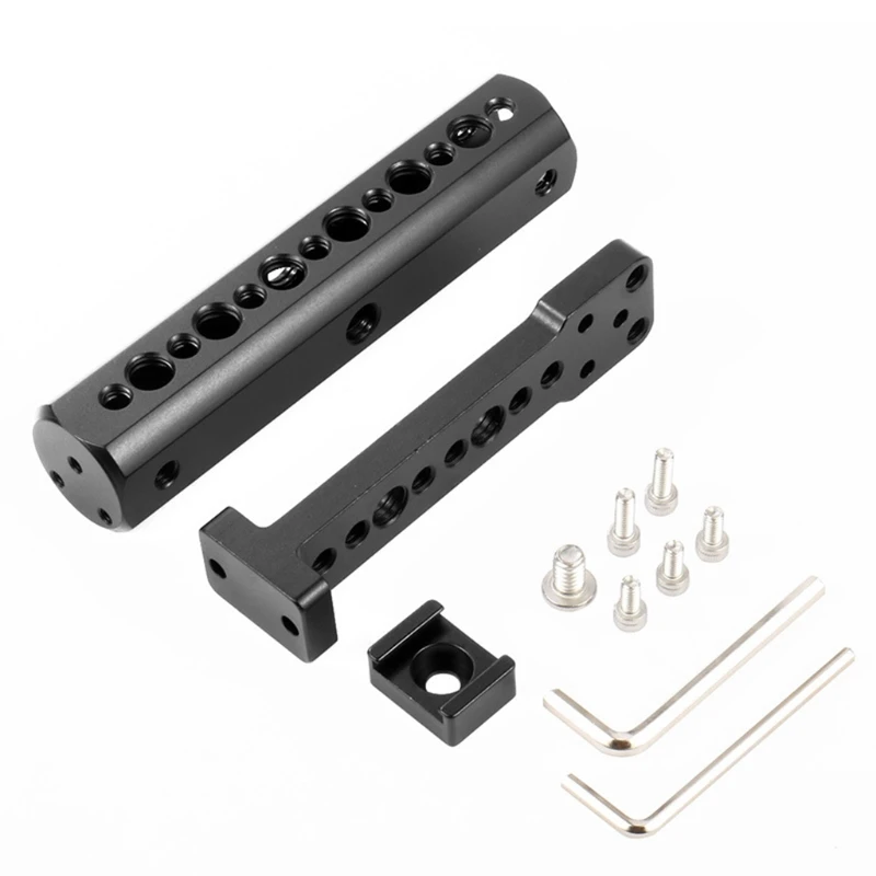 

2021 New Handheld Gimbal Handle Grip Mounting Extension Arm Handlebar Compatible with Roin-s Stabilizer Microphone Light Bracket
