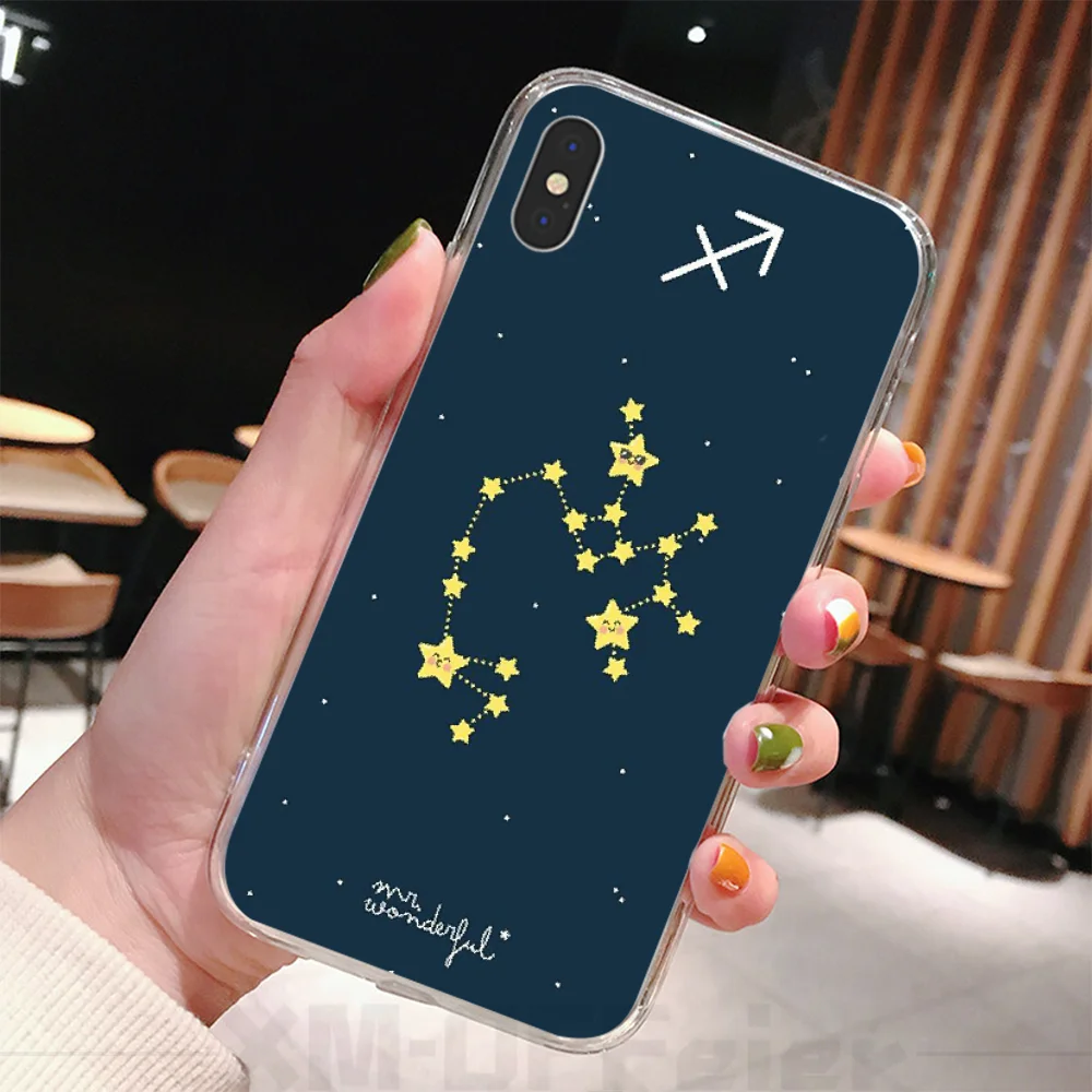 Чехол для телефона iPhone 11 pro XS MAX 8 7 6 6S Plus X 5 5S SE XR Обложка с изображением созвездий