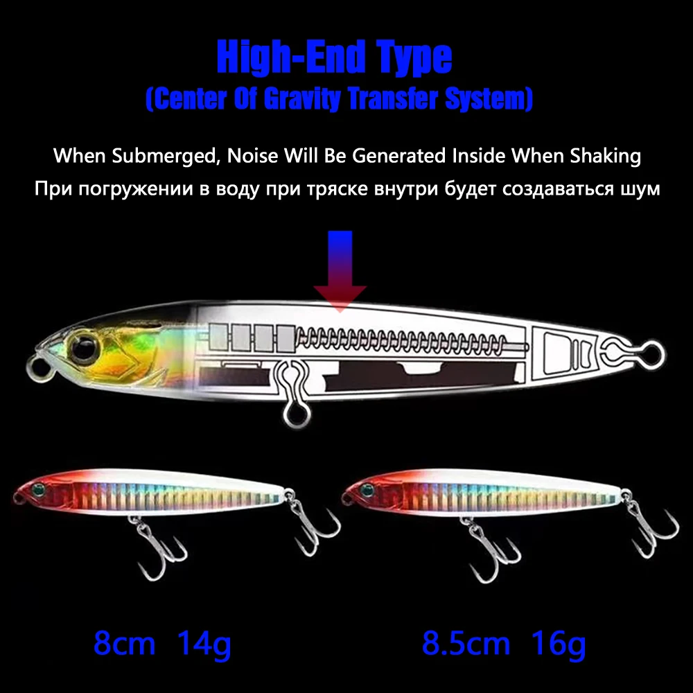

New Lure Bait Submersible Second Generation Equipped With Center Of Gravity Transfer System Fake Bait Sea Fishing Rocky Fishing