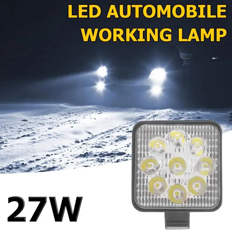 Светодиодный рабочий энергосберегающий мини светильник Круглый/квадратный