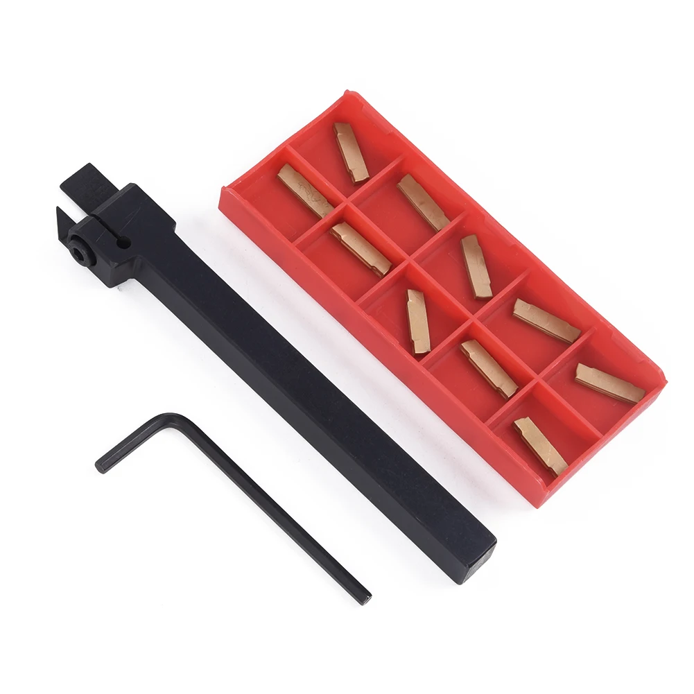

MGEHR1010-2 Black Turning Tool Holder+MGMN200-G Carbide Insert+Hex Wrench Kit