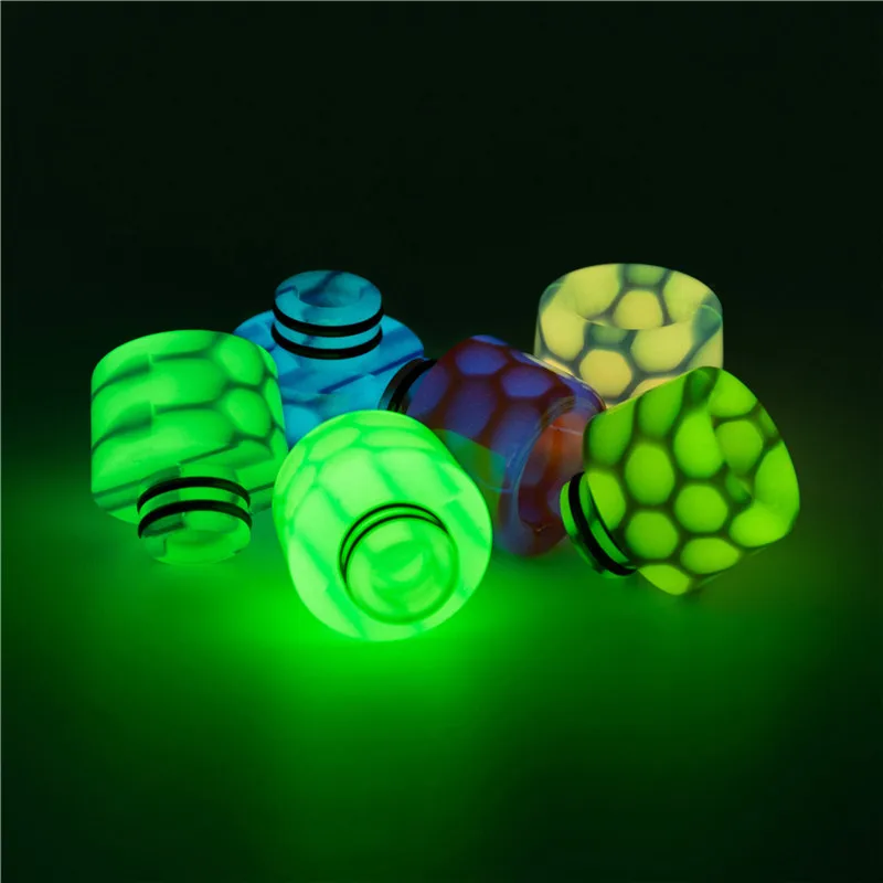 

1/10/20/50pcs noctilucent Glow in the dark 510 resin drip tip