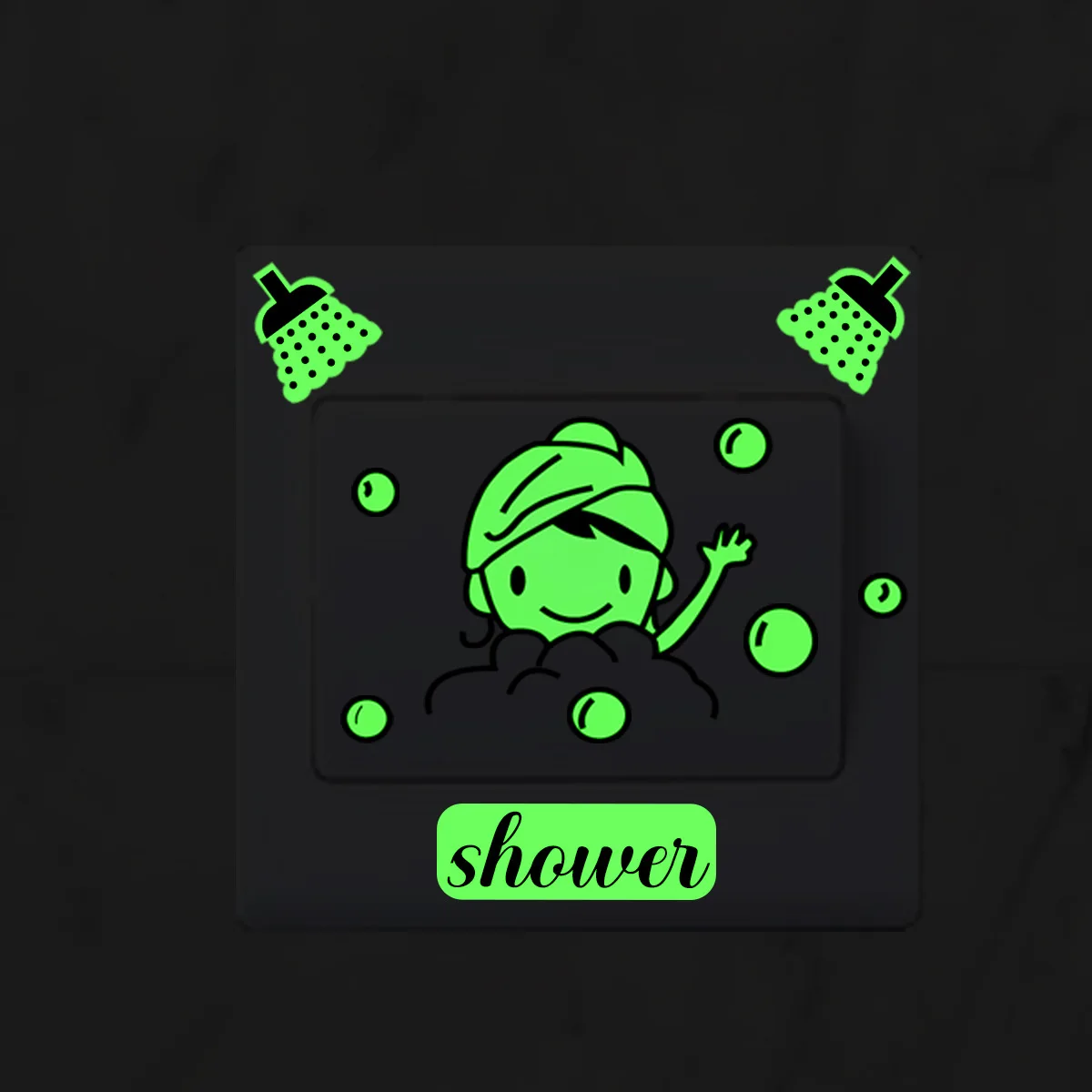 Наклейки на выключатель света светящиеся в темноте домашний декор