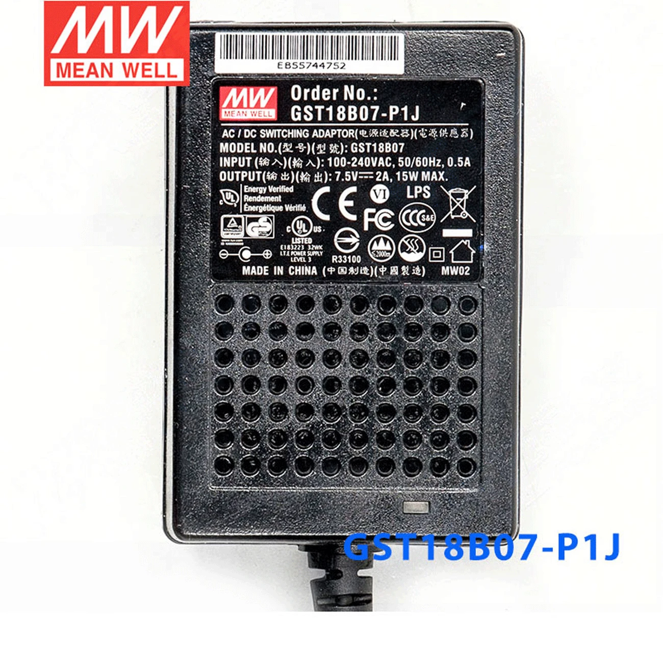 (Только 11 11) Средняя хорошая GST18B07 P1J (6 шт.) 7 5 В 2 а meanwell GST18B 15 Вт AC DC Высокая