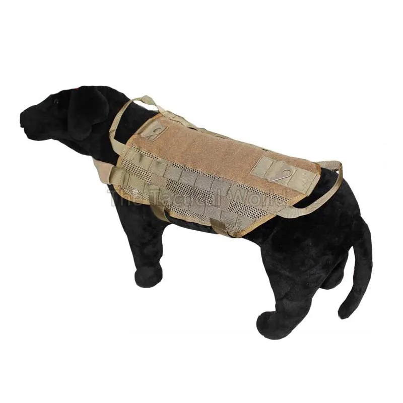 Полицейская K9 тактическая тренировочная собачья жгут Molle жилет пакеты пальто 4 цвета S-XL уличная Военная охотничья одежда для собак несущий подшипник