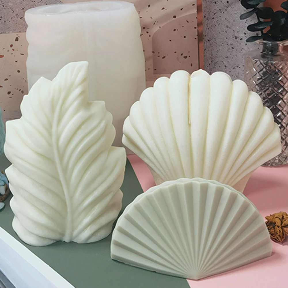 Большая форма кораллового ракушки роскошная в форме свечи 3D Ароматические
