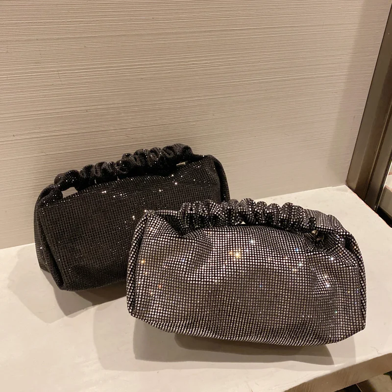 

Роскошная блестящая вечерняя женская сумка Стразы со стразами, блестящая Банкетная сумка через плечо, женские сумки-тоуты, клатч, кошелек