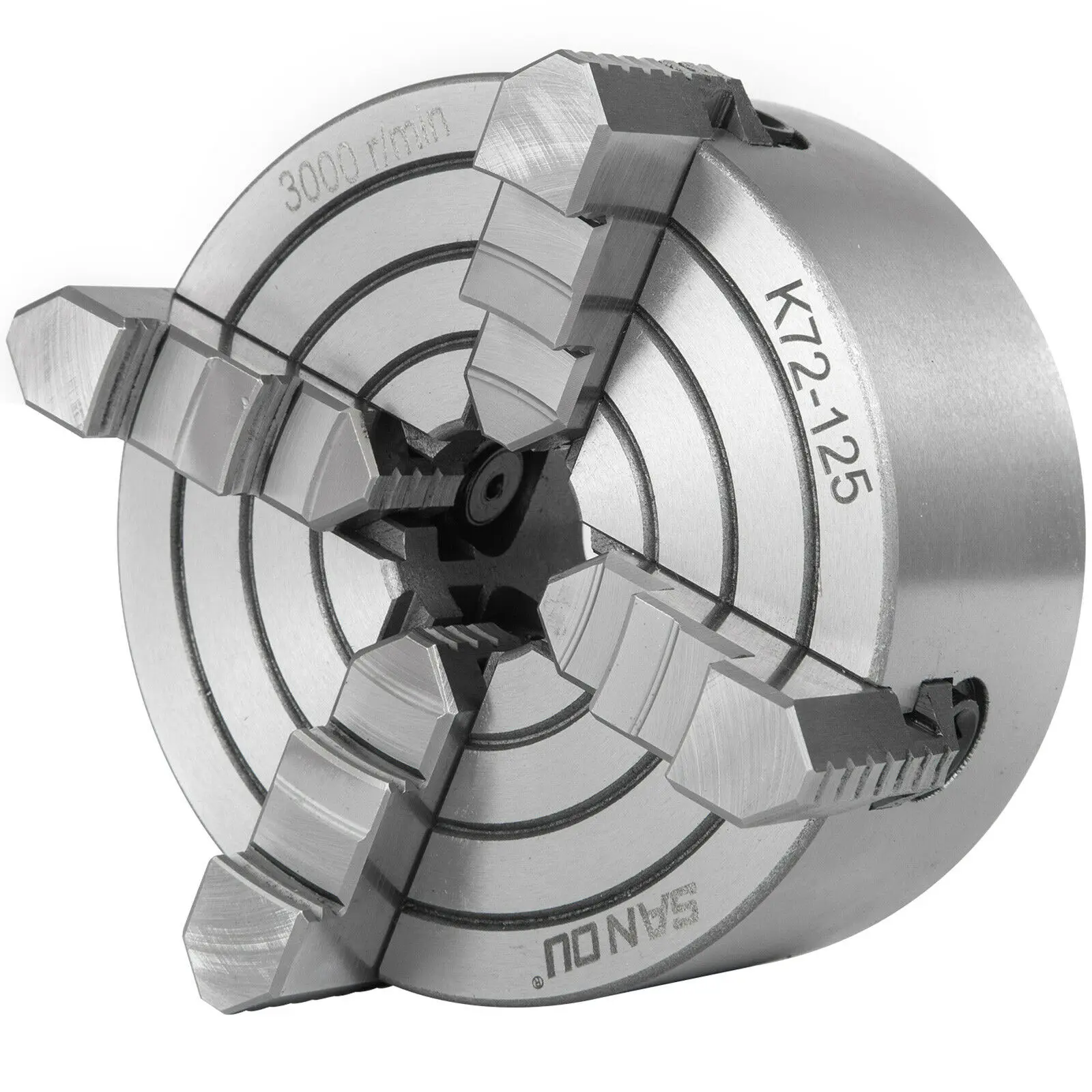 Ручной металлический токарный патрон 4 челюсти Φ независимый чугунный 125 мм (4 92