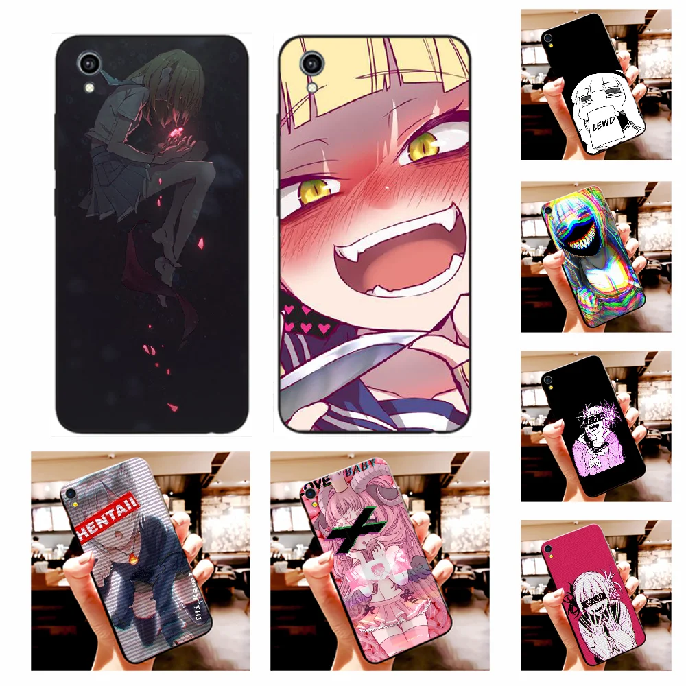 NBDRUICAI грустный аниме эстетика Senpai ТПУ черный чехол для Vivo Y91c Y17 Y51 Y67 Y55 Y93 Y81S Y19 Y7S